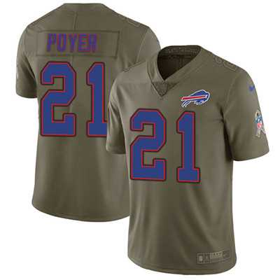 Nike Bills #21 Jordan Poyer Olive Youth Stitched NFL Limited 2017 Salute to Service Jersey Nike Bills #21 Jordan Poyer Olive Youth Stitched NFL Limited 2017 Salute to Service Jersey