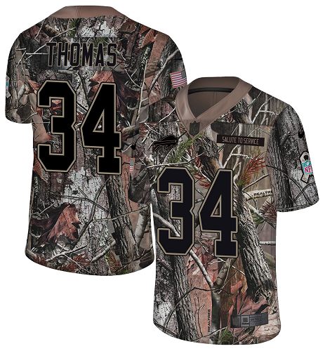 Nike Bills #34 Thurman Thomas Camo Men's Stitched NFL Limited Rush Realtree Jersey Nike Bills #34 Thurman Thomas Camo Men's Stitched NFL Limited Rush Realtree Jersey