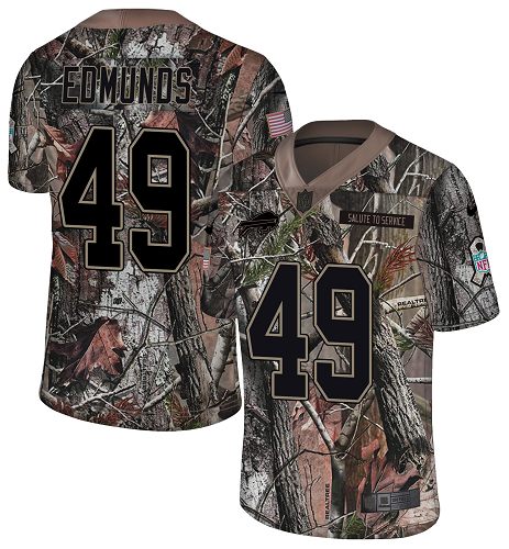 Nike Bills #49 Tremaine Edmunds Camo Men's Stitched NFL Limited Rush Realtree Jersey Nike Bills #49 Tremaine Edmunds Camo Men's Stitched NFL Limited Rush Realtree Jersey