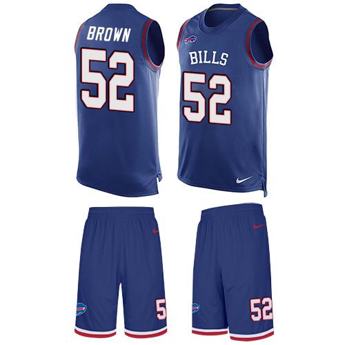 Nike Bills #52 Preston Brown Royal Blue Team Color Men's Stitched NFL Limited Tank Top Suit Jersey Nike Bills #52 Preston Brown Royal Blue Team Color Men's Stitched NFL Limited Tank Top Suit Jersey