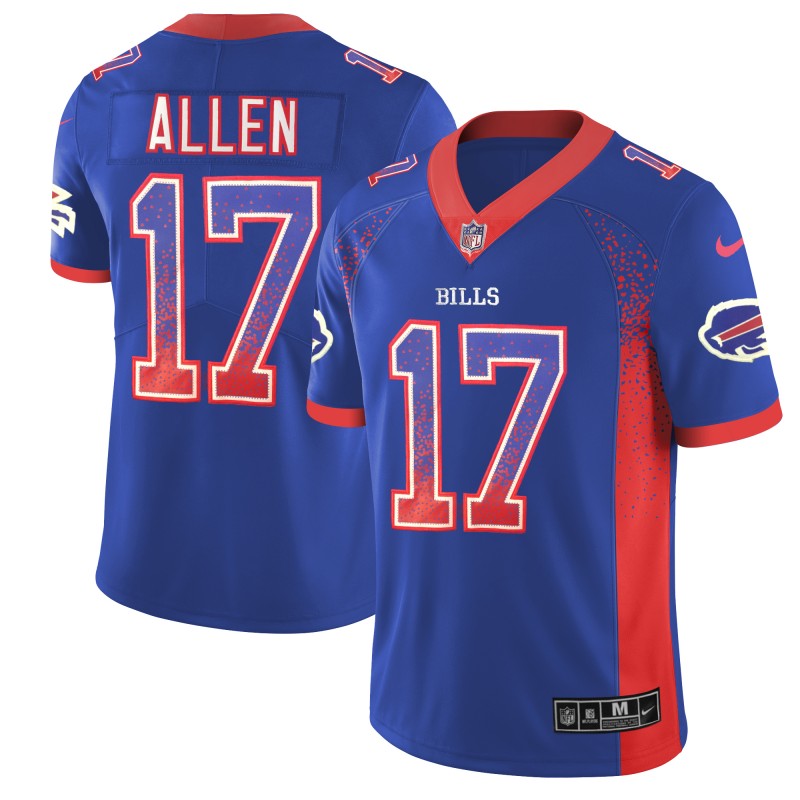 Nike Bills 17 Josh Allen Royal Drift Fashion Limited Jersey Nike Bills 17 Josh Allen Royal Drift Fashion Limited Jersey
