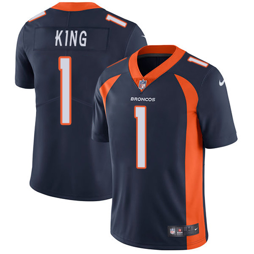 Nike Broncos #1 Marquette King Blue Alternate Youth Stitched NFL Vapor Untouchable Limited Jersey Nike Broncos #1 Marquette King Blue Alternate Youth Stitched NFL Vapor Untouchable Limited Jersey