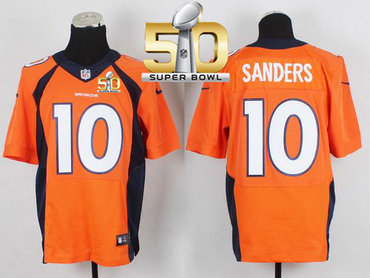 Nike Broncos #10 Emmanuel Sanders Orange Team Color Super Bowl 50 Men's Stitched NFL New Elite Jersey Nike Broncos #10 Emmanuel Sanders Orange Team Color Super Bowl 50 Men's Stitched NFL New Elite Jersey