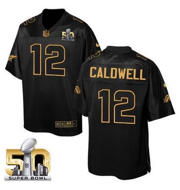 Nike Broncos #12 Andre Caldwell Black Super Bowl 50 Men's Stitched NFL Elite Pro Line Gold Collection Jersey Nike Broncos #12 Andre Caldwell Black Super Bowl 50 Men's Stitched NFL Elite Pro Line Gold Collection Jersey