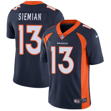Nike Broncos #13 Trevor Siemian Navy Blue Alternate Men's Stitched NFL Vapor Untouchable Limited Jersey Nike Broncos #13 Trevor Siemian Navy Blue Alternate Men's Stitched NFL Vapor Untouchable Limited Jersey