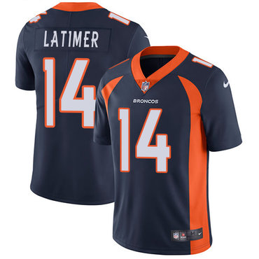 Nike Broncos #14 Cody Latimer Navy Blue Alternate Men's Stitched NFL Vapor Untouchable Limited Jersey Nike Broncos #14 Cody Latimer Navy Blue Alternate Men's Stitched NFL Vapor Untouchable Limited Jersey