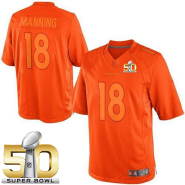 Nike Broncos #18 Peyton Manning Orange Super Bowl 50 Men's Stitched NFL Drenched Limited Jersey Nike Broncos #18 Peyton Manning Orange Super Bowl 50 Men's Stitched NFL Drenched Limited Jersey