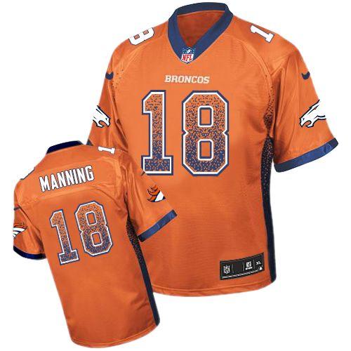Nike Broncos #18 Peyton Manning Orange Team Color Men's Stitched NFL Elite Drift Fashion Jersey Nike Broncos #18 Peyton Manning Orange Team Color Men's Stitched NFL Elite Drift Fashion Jersey