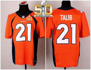 Nike Broncos #21 Aqib Talib Orange Team Color Super Bowl 50 Men's Stitched NFL New Elite Jersey Nike Broncos #21 Aqib Talib Orange Team Color Super Bowl 50 Men's Stitched NFL New Elite Jersey