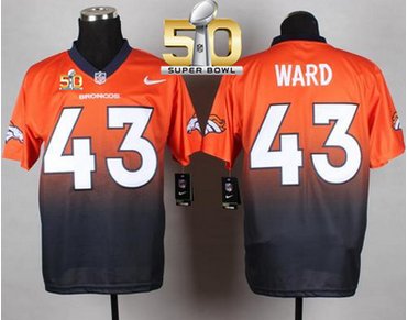 Nike Broncos #43 T.J. Ward OrangeNavy Blue Super Bowl 50 Men's Stitched NFL Elite Fadeaway Fashion Jersey Nike Broncos #43 T.J. Ward OrangeNavy Blue Super Bowl 50 Men's Stitched NFL Elite Fadeaway Fashion Jersey