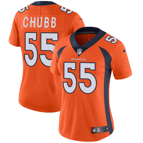 Nike Broncos #55 Bradley Chubb Orange Team Color Women's Stitched NFL Vapor Untouchable Limited Jersey Nike Broncos #55 Bradley Chubb Orange Team Color Women's Stitched NFL Vapor Untouchable Limited Jersey
