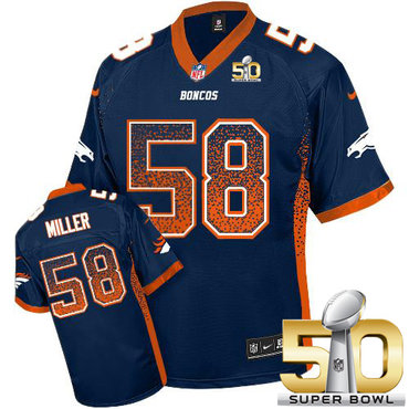 Nike Broncos #58 Von Miller Navy Blue Alternate Super Bowl 50 Men's Stitched NFL Elite Drift Fashion Jersey Nike Broncos #58 Von Miller Navy Blue Alternate Super Bowl 50 Men's Stitched NFL Elite Drift Fashion Jersey