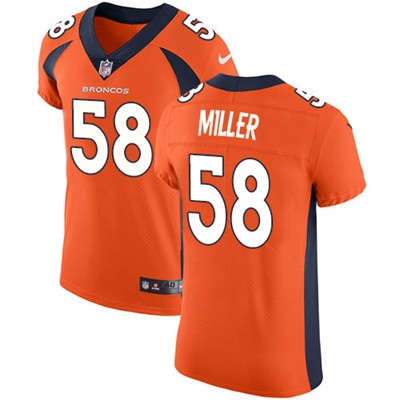 Nike Broncos #58 Von Miller Orange Team Color Men's Stitched NFL Vapor Untouchable Elite Jersey Nike Broncos #58 Von Miller Orange Team Color Men's Stitched NFL Vapor Untouchable Elite Jersey