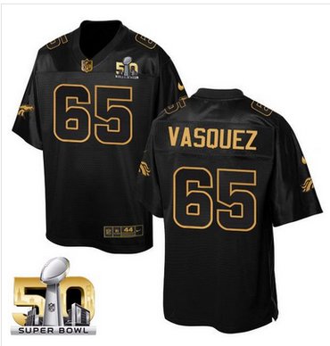Nike Broncos #65 Louis Vasquez Black Super Bowl 50 Men's Stitched NFL Elite Pro Line Gold Collection Jersey Nike Broncos #65 Louis Vasquez Black Super Bowl 50 Men's Stitched NFL Elite Pro Line Gold Collection Jersey