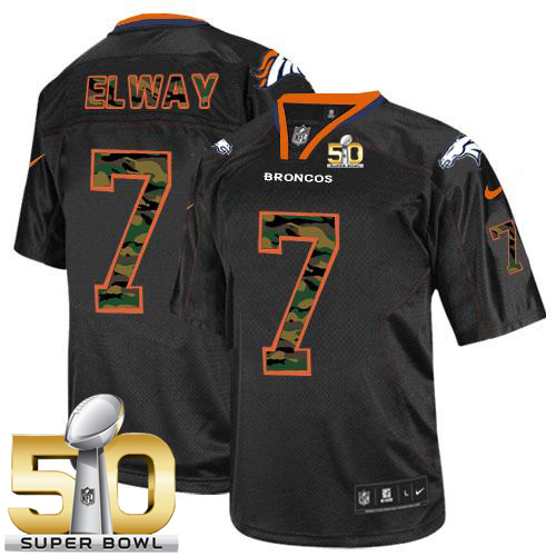 Nike Broncos #7 John Elway Black Super Bowl 50 Men's Stitched NFL Elite Camo Fashion Jersey Nike Broncos #7 John Elway Black Super Bowl 50 Men's Stitched NFL Elite Camo Fashion Jersey