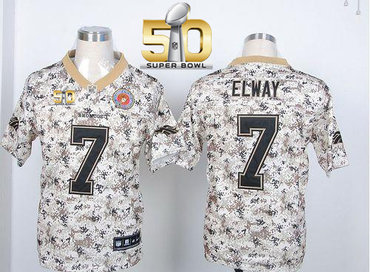 Nike Broncos #7 John Elway Camo USMC Super Bowl 50 Men's Stitched NFL Elite Jersey Nike Broncos #7 John Elway Camo USMC Super Bowl 50 Men's Stitched NFL Elite Jersey