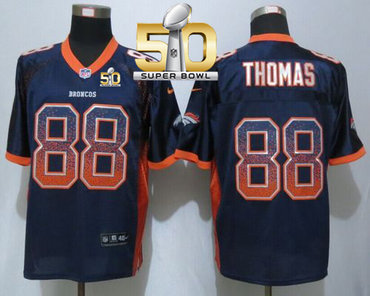 Nike Broncos #88 Demaryius Thomas Navy Blue Alternate Super Bowl 50 Men's Stitched NFL Elite Drift Fashion Jersey Nike Broncos #88 Demaryius Thomas Navy Blue Alternate Super Bowl 50 Men's Stitched NFL Elite Drift Fashion Jersey