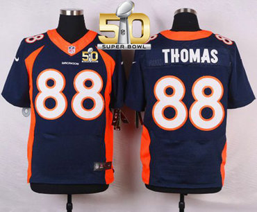Nike Broncos #88 Demaryius Thomas Navy Blue Alternate Super Bowl 50 Men's Stitched NFL New Elite Jersey Nike Broncos #88 Demaryius Thomas Navy Blue Alternate Super Bowl 50 Men's Stitched NFL New Elite Jersey