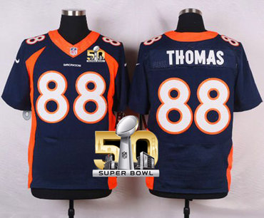 Nike Broncos #88 Demaryius Thomas Navy Blue Alternate Super Bowl 50 Men's Stitched NFL New Elite Jersey Nike Broncos #88 Demaryius Thomas Navy Blue Alternate Super Bowl 50 Men's Stitched NFL New Elite Jersey