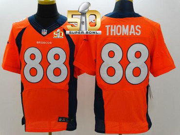 Nike Broncos #88 Demaryius Thomas Orange Team Color Super Bowl 50 Men's Stitched NFL New Elite Jersey Nike Broncos #88 Demaryius Thomas Orange Team Color Super Bowl 50 Men's Stitched NFL New Elite Jersey