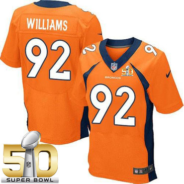 Nike Broncos #92 Sylvester Williams Orange Team Color Super Bowl 50 Men's Stitched NFL New Elite Jersey Nike Broncos #92 Sylvester Williams Orange Team Color Super Bowl 50 Men's Stitched NFL New Elite Jersey
