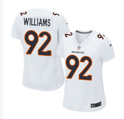 Nike Broncos #92 Sylvester Williams White Women's Stitched NFL Game Event Jersey Nike Broncos #92 Sylvester Williams White Women's Stitched NFL Game Event Jersey