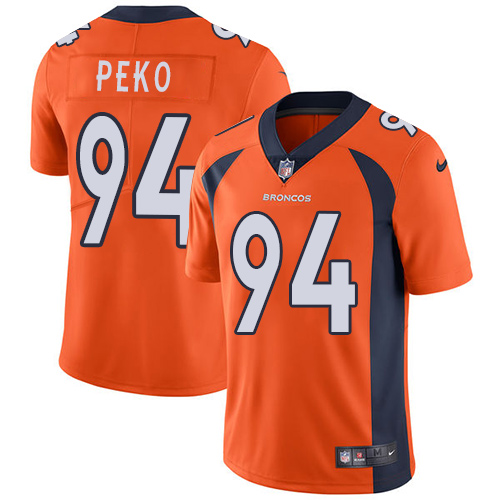 Nike Broncos #94 Domata Peko Orange Team Color Men's Stitched NFL Vapor Untouchable Limited Jersey Nike Broncos #94 Domata Peko Orange Team Color Men's Stitched NFL Vapor Untouchable Limited Jersey