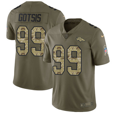 Nike Broncos #99 Adam Gotsis Olive Camo Men's Stitched NFL Limited 2017 Salute To Service Jersey Nike Broncos #99 Adam Gotsis Olive Camo Men's Stitched NFL Limited 2017 Salute To Service Jersey