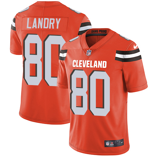 Nike Browns #80 Jarvis Landry Orange Alternate Men's Stitched NFL Vapor Untouchable Limited Jersey Nike Browns #80 Jarvis Landry Orange Alternate Men's Stitched NFL Vapor Untouchable Limited Jersey