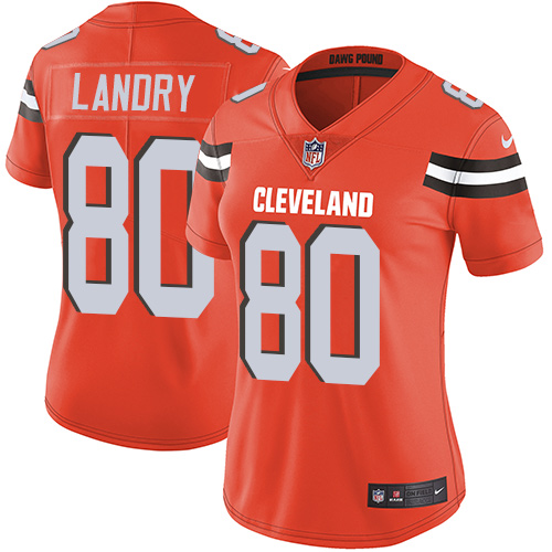 Nike Browns #80 Jarvis Landry Orange Alternate Women's Stitched NFL Vapor Untouchable Limited Jersey Nike Browns #80 Jarvis Landry Orange Alternate Women's Stitched NFL Vapor Untouchable Limited Jersey