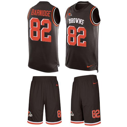 Nike Browns #82 Gary Barnidge Brown Team Color Men's Stitched NFL Limited Tank Top Suit Jersey Nike Browns #82 Gary Barnidge Brown Team Color Men's Stitched NFL Limited Tank Top Suit Jersey