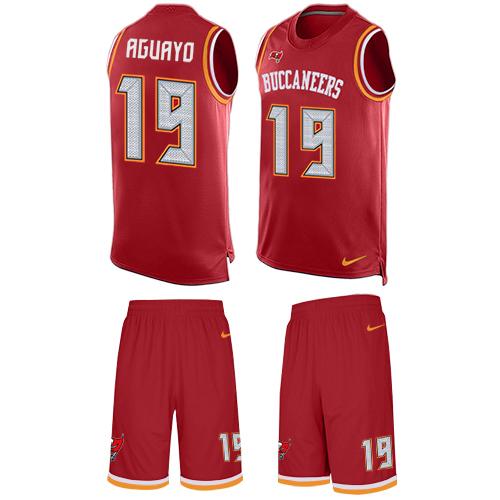 Nike Buccaneers #19 Roberto Aguayo Red Team Color Men's Stitched NFL Limited Tank Top Suit Jersey Nike Buccaneers #19 Roberto Aguayo Red Team Color Men's Stitched NFL Limited Tank Top Suit Jersey