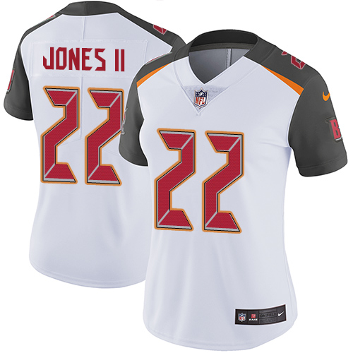 Nike Buccaneers #22 Ronald Jones II White Women's Stitched NFL Vapor Untouchable Limited Jersey Nike Buccaneers #22 Ronald Jones II White Women's Stitched NFL Vapor Untouchable Limited Jersey