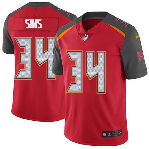 Nike Buccaneers #34 Charles Sims Red Team Color Youth Stitched NFL Vapor Untouchable Limited Jersey Nike Buccaneers #34 Charles Sims Red Team Color Youth Stitched NFL Vapor Untouchable Limited Jersey