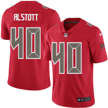 Nike Buccaneers #40 Mike Alstott Red Men's Stitched NFL Limited Rush Jersey Nike Buccaneers #40 Mike Alstott Red Men's Stitched NFL Limited Rush Jersey
