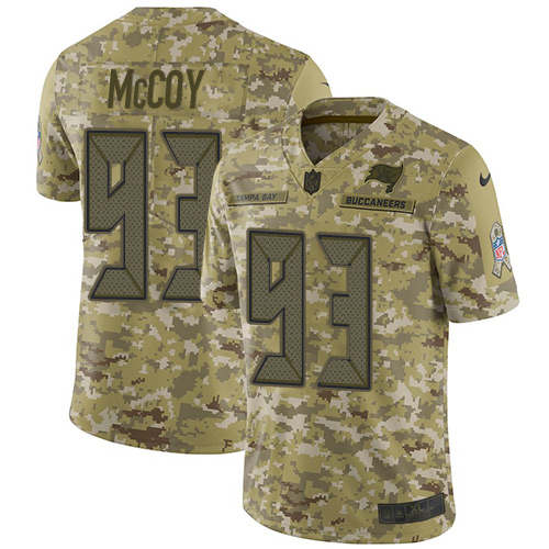 Nike Buccaneers #93 Gerald McCoy Camo Men's Stitched NFL Limited 2018 Salute To Service Jersey Nike Buccaneers #93 Gerald McCoy Camo Men's Stitched NFL Limited 2018 Salute To Service Jersey