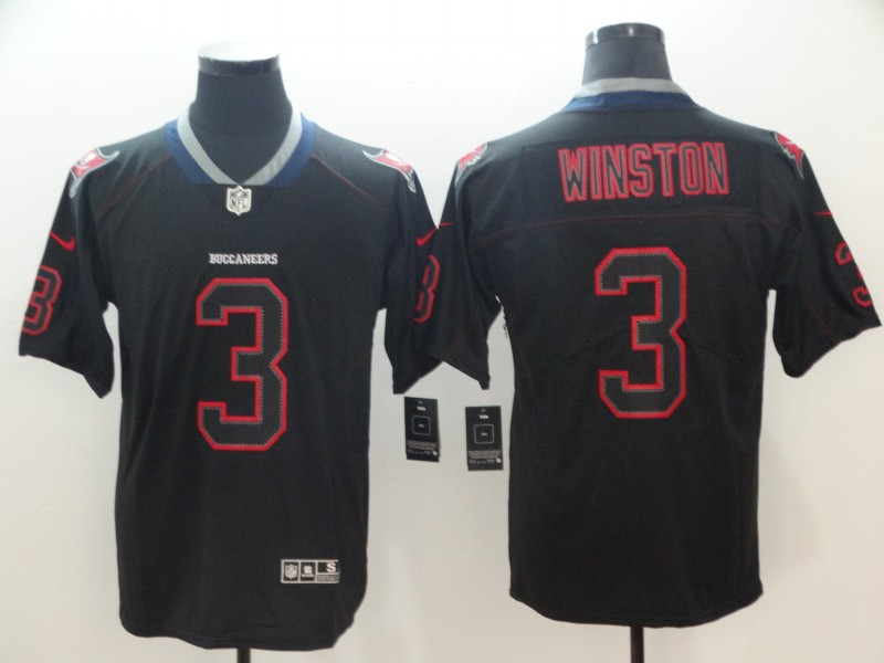 Nike Buccaneers 3 Jameis Winston Black Shadow Legend Limited Jersey Nike Buccaneers 3 Jameis Winston Black Shadow Legend Limited Jersey
