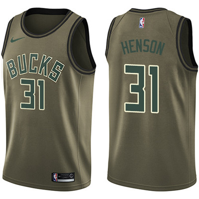 Nike Bucks #31 John Henson Green Salute to Service Youth NBA Swingman Jersey Nike Bucks #31 John Henson Green Salute to Service Youth NBA Swingman Jersey