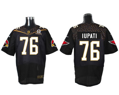 Nike Cardinals #76 Mike Iupati Black 2016 Pro Bowl Men's Stitched NFL Elite Jersey Nike Cardinals #76 Mike Iupati Black 2016 Pro Bowl Men's Stitched NFL Elite Jersey