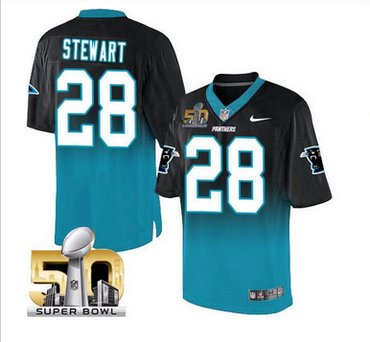 Nike Carolina Panthers #28 Jonathan Stewart BlackBlue Super Bowl 50 Men's Stitched NFL Elite Fadeaway Fashion Jersey Nike Carolina Panthers #28 Jonathan Stewart BlackBlue Super Bowl 50 Men's Stitched NFL Elite Fadeaway Fashion Jersey