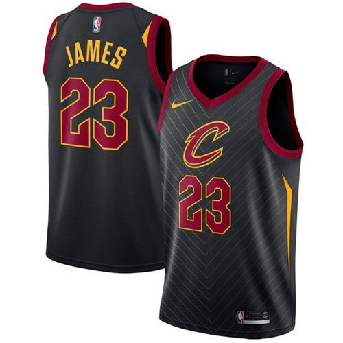 Nike Cavaliers #23 LeBron James Black Statement Edition NBA Swingman Jersey Nike Cavaliers #23 LeBron James Black Statement Edition NBA Swingman Jersey