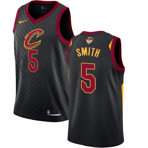 Nike Cavaliers #5 J.R. Smith Black The Finals Patch NBA Swingman Statement Edition Jersey Nike Cavaliers #5 J.R. Smith Black The Finals Patch NBA Swingman Statement Edition Jersey