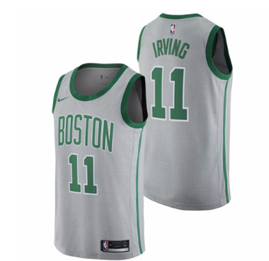 Nike Celtics #11 Kyrie Irving Gray City Edition Swingman Jersey Nike Celtics #11 Kyrie Irving Gray City Edition Swingman Jersey