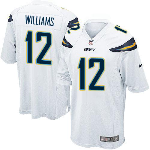 Nike Chargers #12 Mike Williams White Youth Stitched NFL New Elite Jersey Nike Chargers #12 Mike Williams White Youth Stitched NFL New Elite Jersey