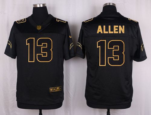 Nike Chargers #13 Keenan Allen Black Men's Stitched NFL Elite Pro Line Gold Collection Jersey Nike Chargers #13 Keenan Allen Black Men's Stitched NFL Elite Pro Line Gold Collection Jersey