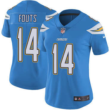 Nike Chargers #14 Dan Fouts Electric Blue Alternate Women's Stitched NFL Vapor Untouchable Limited Jersey Nike Chargers #14 Dan Fouts Electric Blue Alternate Women's Stitched NFL Vapor Untouchable Limited Jersey