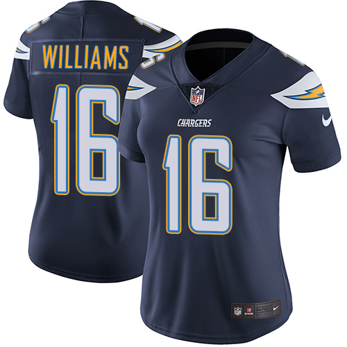 Nike Chargers #16 Tyrell Williams Navy Blue Team Color Women's Stitched NFL Vapor Untouchable Limited Jersey Nike Chargers #16 Tyrell Williams Navy Blue Team Color Women's Stitched NFL Vapor Untouchable Limited Jersey