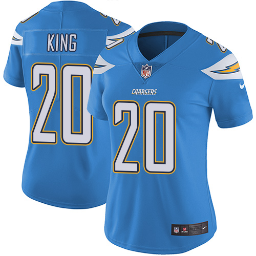 Nike Chargers #20 Desmond King Electric Blue Alternate Women's Stitched NFL Vapor Untouchable Limited Jersey Nike Chargers #20 Desmond King Electric Blue Alternate Women's Stitched NFL Vapor Untouchable Limited Jersey