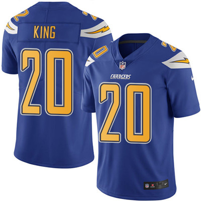 Nike Chargers #20 Desmond King Electric Blue Youth Stitched NFL Limited Rush Jersey Nike Chargers #20 Desmond King Electric Blue Youth Stitched NFL Limited Rush Jersey