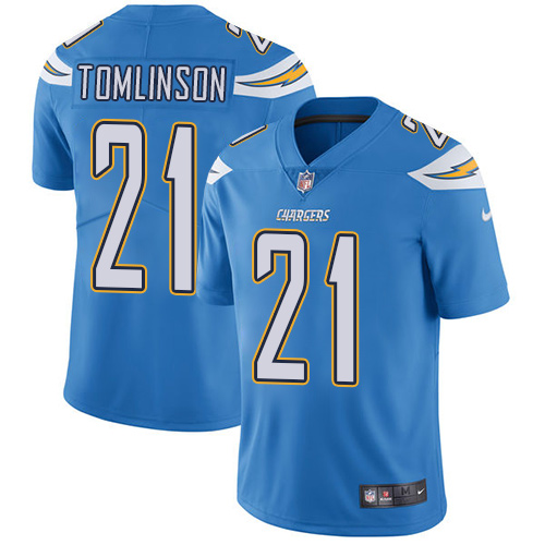 Nike Chargers #21 LaDainian Tomlinson Electric Blue Alternate Youth Stitched NFL Vapor Untouchable Limited Jersey Nike Chargers #21 LaDainian Tomlinson Electric Blue Alternate Youth Stitched NFL Vapor Untouchable Limited Jersey